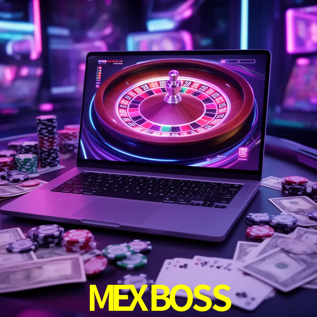 Centro móvil MEXBOSS con casino, cajero, bonos, app y acceso de cuenta para México
